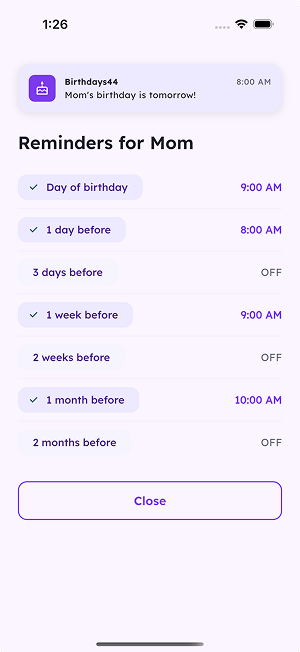 Smart reminders