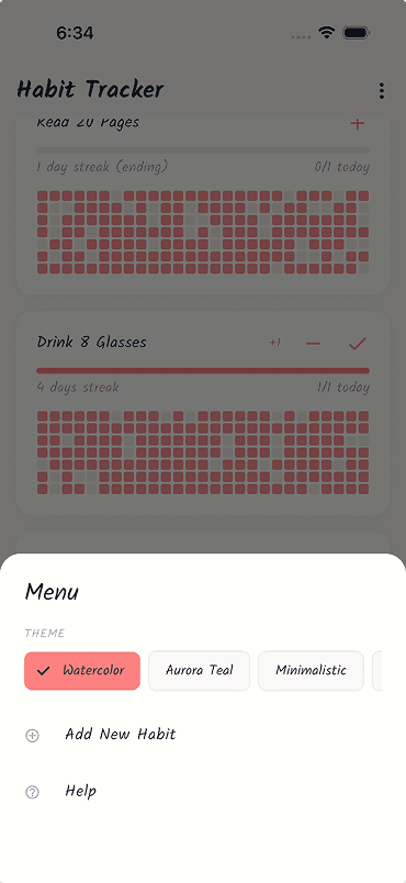 Theme selection